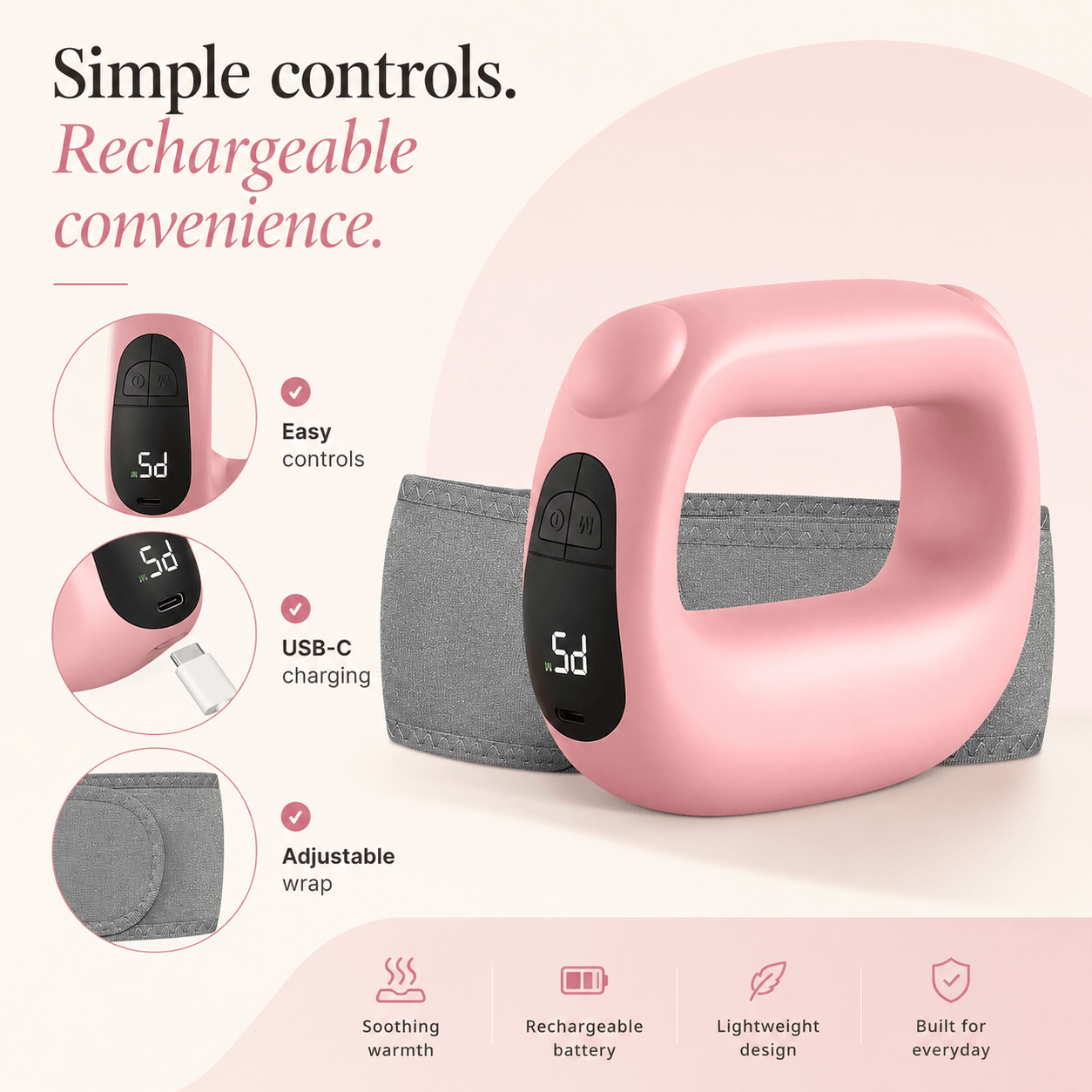 PICKORTA WarmBand™ Heated Vibration Relief Belt
