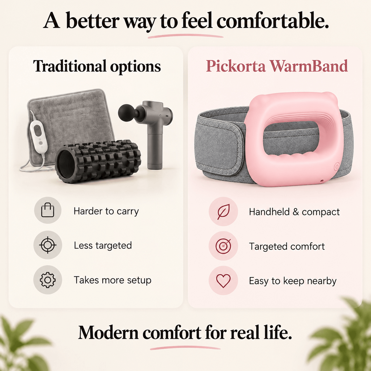 PICKORTA WarmBand™ Heated Vibration Relief Belt